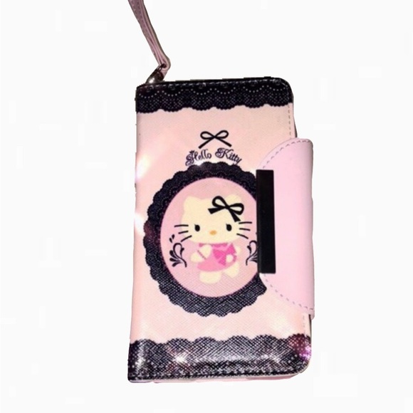 SANRIO HELLO KITTY COQUETTE PHONE CASE WALLET CARD HOLDER - Picture 1 of 5